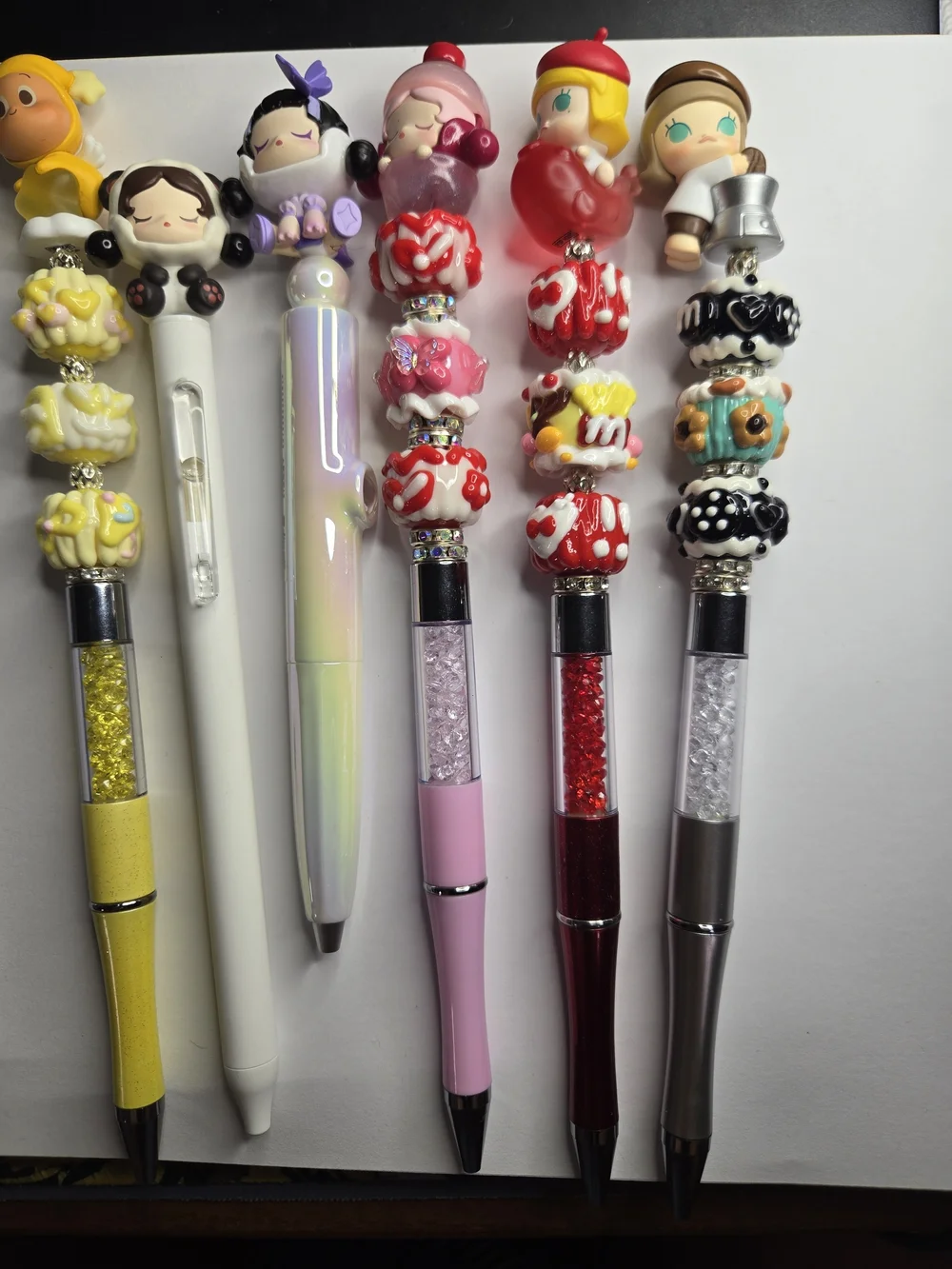 Cute Purple and Pink Character Top Kids Toys Pen Set - Unbranded